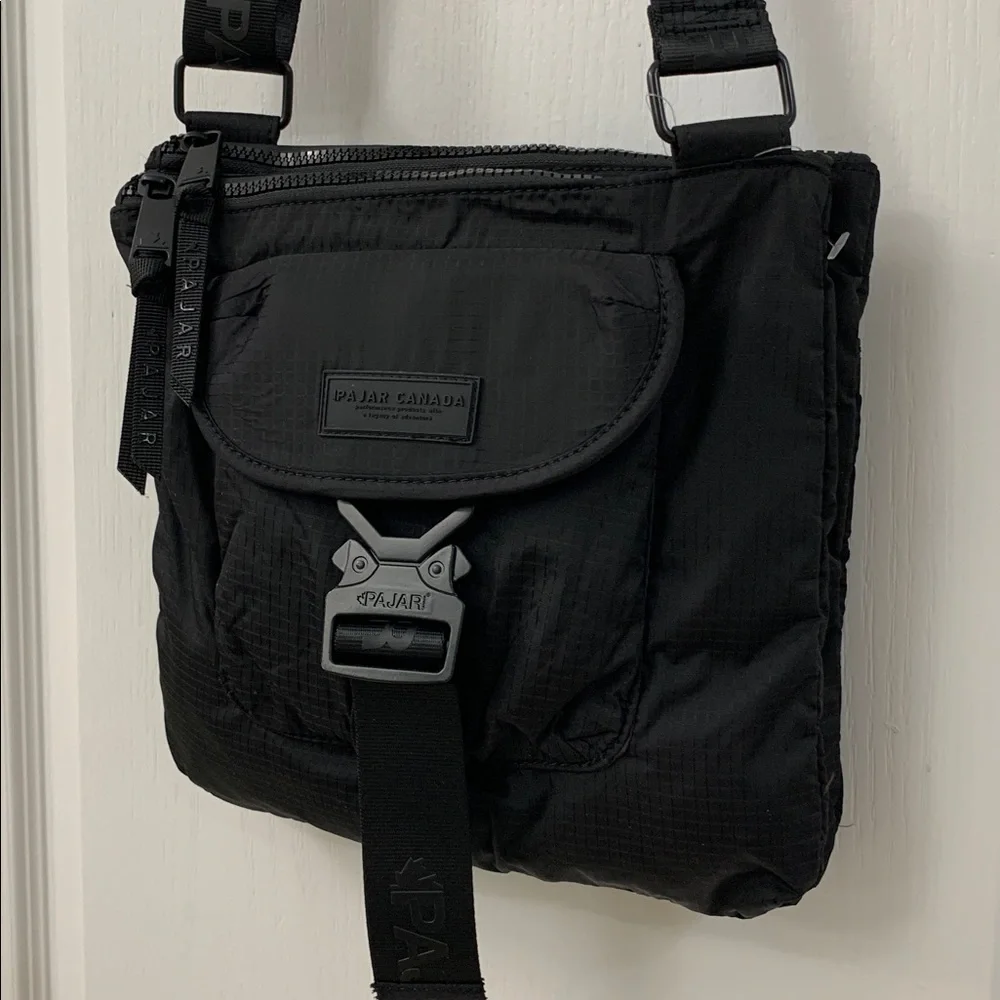 Pajar Black Nylon Crossbody